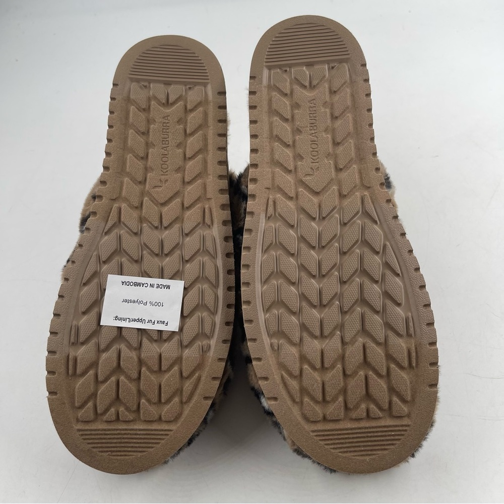 NEW! Koolaburra by UGG Women’s Starleen Abstract Leopard Fluff Slippers - Size 9 - Picture 8 of 11